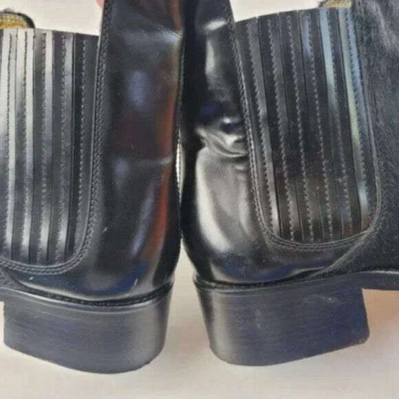 Billy Reid Court Chelsea Calf Leather Pull On Ankle Boots Classic Black Pull On - Picture 7 of 13